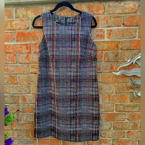 AGB Retro Plaid Sheath Dress
